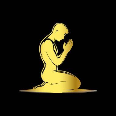 Dua eden adamın silueti.