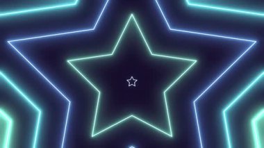 neon yıldız şekli arkaplanı
