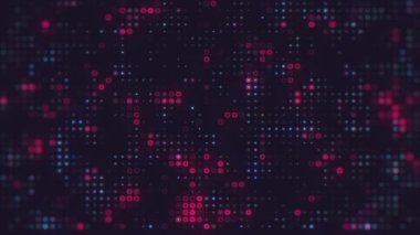 Soyut teknoloji ağı geçmişi. 3D illüstrasyon, 3D canlandırma