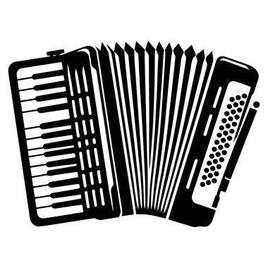 müzik akordeon simgesi, özet biçimi