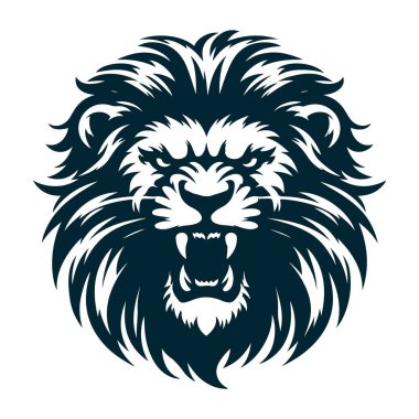 Agresif Aslan Silüeti Grafiği