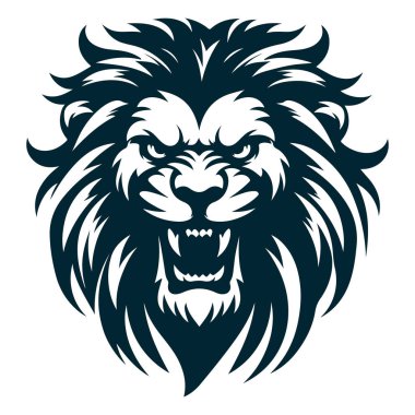 Vahşi Aslan Silueti Saldırı Pozu