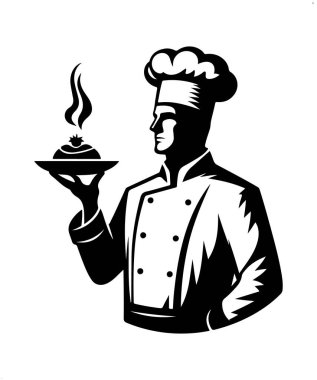 Yemek ikonu olan şef.