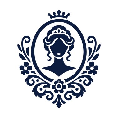 Güzel bir kadının silueti.