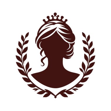 Taçlı güzel kadın.