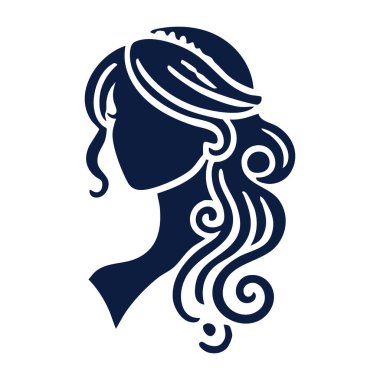 saçlı kadının yüzü