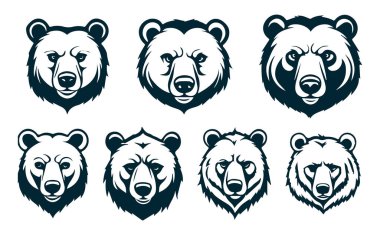 Bear Silhouette Vector, Bear Animal Silhouette Beyaz Arkaplanda, Bear Vector Illustration, Black Bear Silhouette Simgesi