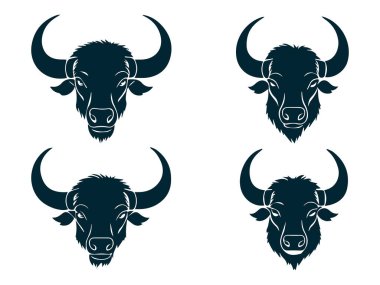 Vahşi Bizon Vektör Görüntü Doğa ve Vahşi Yaşam Teması