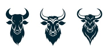 Yüksek Kaliteli Boğa Silüet Vektörü