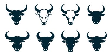 Bull Contour Vektör Sanat İllüstrasyonu