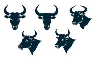 Düzenlenebilir Boğa Vektörü Silueti