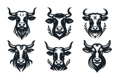 Minimalist İnek Silüeti Çizimi