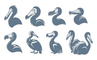 Minimalist Dodo Silueti Temiz Arkaplanda