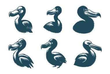 Nesli tükenmiş Hayvan Logoları için Dodo Silueti