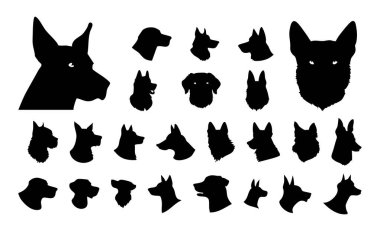 Evcil Köpek Silüet Vektör Dosyası