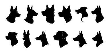 Ayakta Duran Köpek Silüet Vektör Sanatı