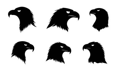 Kel kartalın siyah silueti