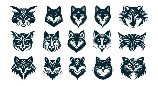 Siluet Biçimli Bir Kedinin Vektör ResmiName