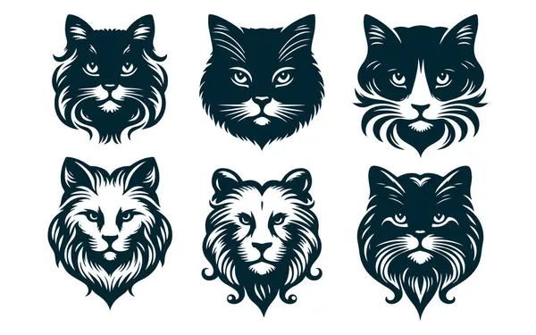 Tasarım Projeleri için Şirin Kedi Silueti