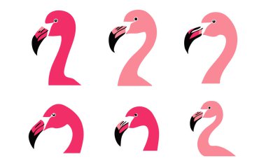 Zarif Flamingo Siluet Vektör Tasarımı