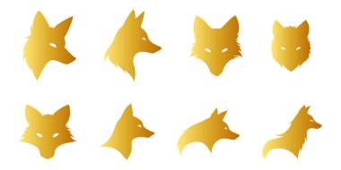 Beyaz Arkaplanda İzole edilmiş Tilki Vektörü Silueti, Vahşi Tilki Hayvan Silueti Vektör İllüzyonu, Siluet Biçimli Tilki Tarafı Görünüm Vektörü