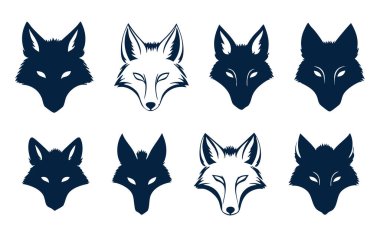 Beyaz Arkaplanda İzole edilmiş Tilki Vektörü Silueti, Vahşi Tilki Hayvan Silueti Vektör İllüzyonu, Siluet Biçimli Tilki Tarafı Görünüm Vektörü