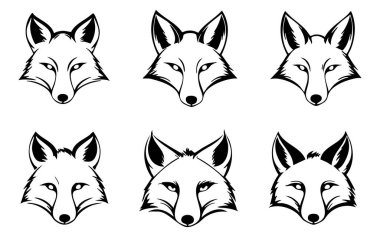 Beyaz Arkaplanda İzole edilmiş Tilki Vektörü Silueti, Vahşi Tilki Hayvan Silueti Vektör İllüzyonu, Siluet Biçimli Tilki Tarafı Görünüm Vektörü