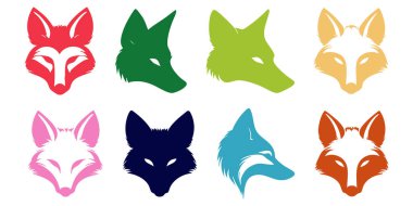 Beyaz Arkaplanda İzole edilmiş Tilki Vektörü Silueti, Vahşi Tilki Hayvan Silueti Vektör İllüzyonu, Siluet Biçimli Tilki Tarafı Görünüm Vektörü