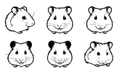 Hamster Tarafı Görünümü Vektör Silueti ResmiComment