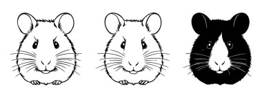 Siyah Hamster Silüet Vektör ResmiName