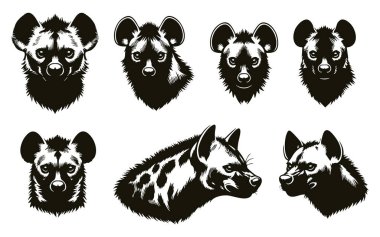 Kızgın Sırtlan Siluet Tasarımı