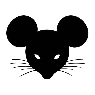 Grafik Tasarım ve Logolar için Fare Başı Tasarım Vektörü