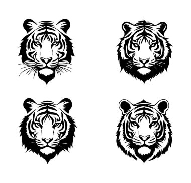 Aslan başlığı, vektör illüstrasyonu