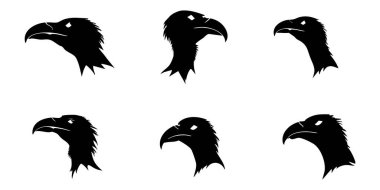 Beyaz Arkaplanda Akbaba Vektörü Silueti, Doğa Sanatı İçin Leşçi Akbaba Silueti