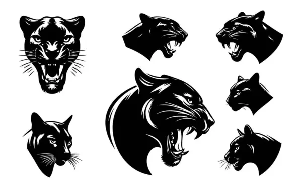 Doğa ve Vahşi Yaşam Projeleri için Panter Vektör Simgesi