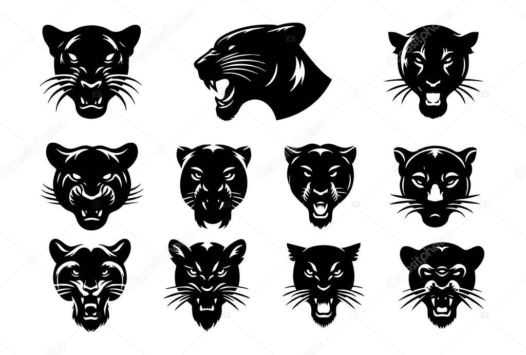 Black Panther Vector Silhouette for Graphic Design