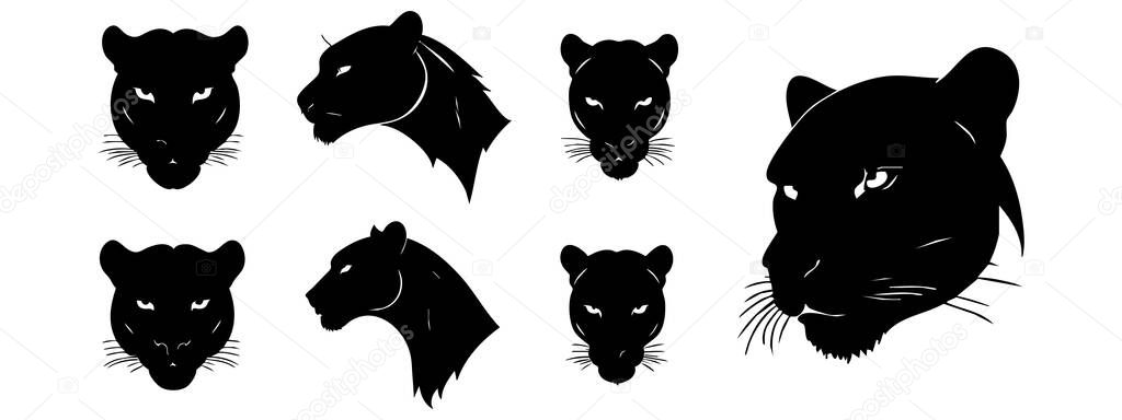 Wild Panther Head Vector for Jungle and Predator Themes