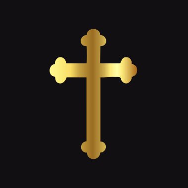 Karanlık bir arka planda çapraz simge. vektör illüstrasyonu.