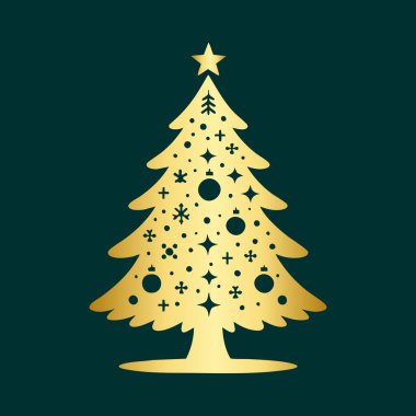 Noel ağacı vektörü. yeni yıl ağacı