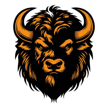 Yoğun İfadeli Vahşi Bizon Başı