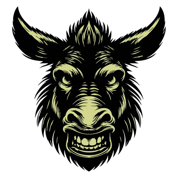 Sert ifadeli agresif Eşek Kafalı