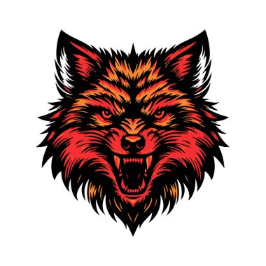 Kızgın Tilki Surat ve Vahşi İfade