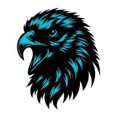 Şahin Başı Korkutucu Bakışla Çiziyor