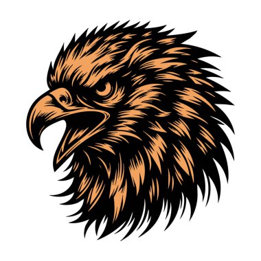 Öfkeli Şahin Surat ve Vahşi İfade