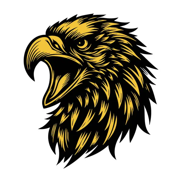 Tek Renkli Kartal Görünümlü Vahşi Bakış