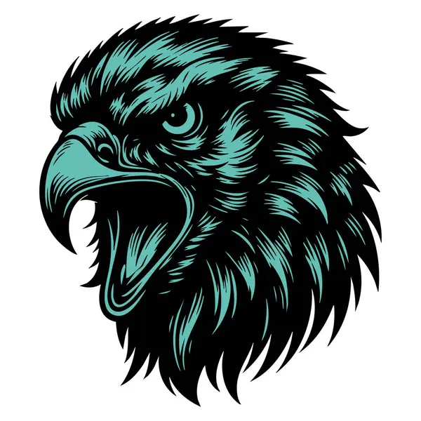 Yoğun Gözlü Kızgın Şahin Yüzü