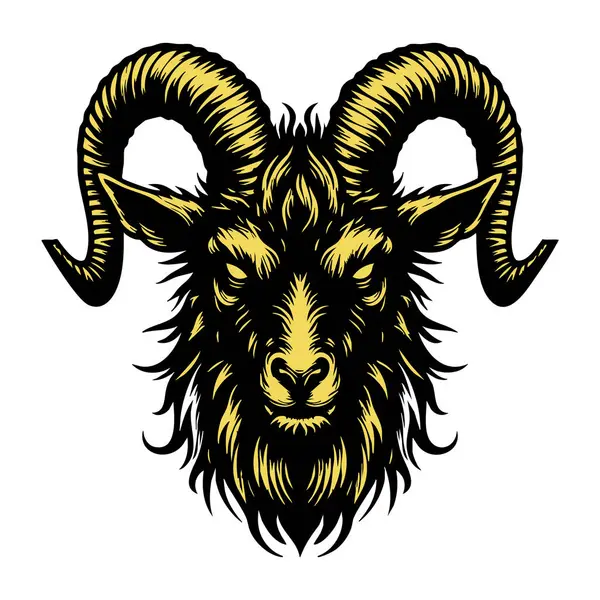 Gerçekçi Öfkeli Keçi Surat Çizimi