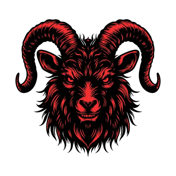 Kızgın Gözlü Şekillendirilmiş Keçi Kafası