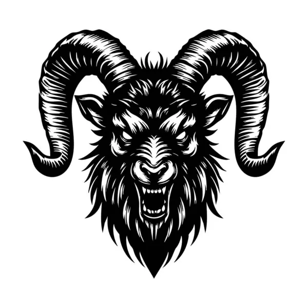 Öfkeli Keçi Surat ve Vahşi İfade