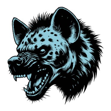 Vahşi İfadesiyle Kızgın Sırtlan Surat